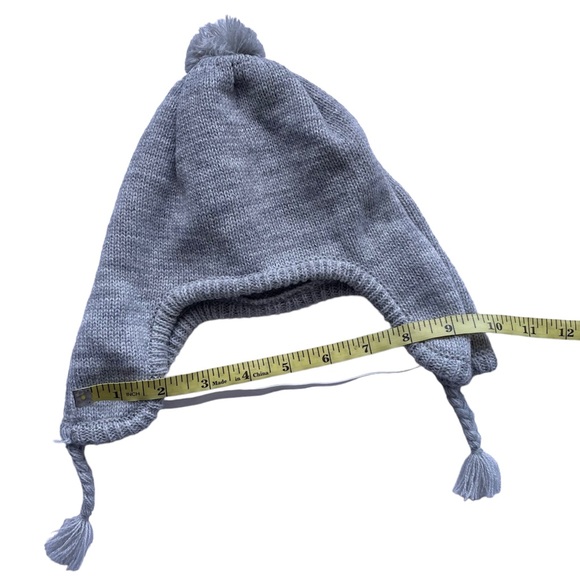 Dog Knit Winter Hat + Red Collar L Gray Red - Picture 8 of 14
